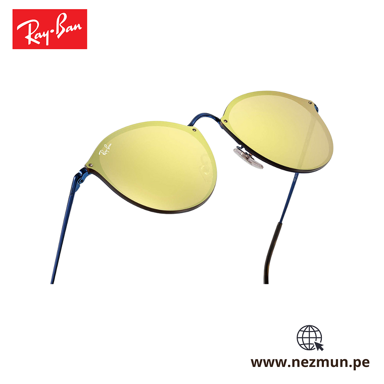 Lentes De Sol Ray Ban Blaze Round RB3574N  9038/7J Talla 59mm 2