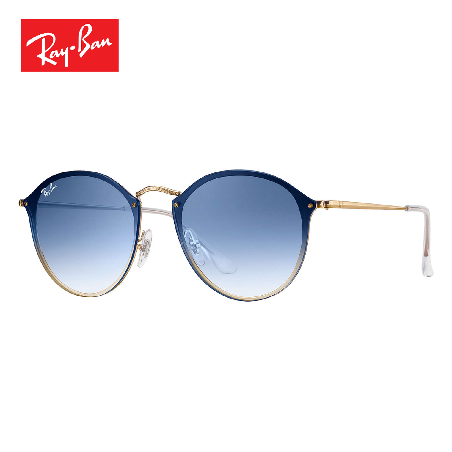 Lentes De Sol Ray Ban Blaze Round RB3574N 001/X0 59mm 1