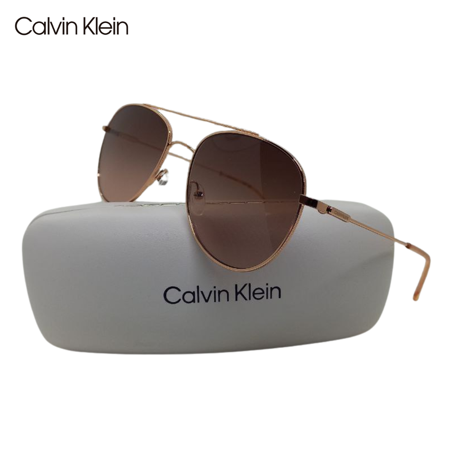 Lentes de Sol Calvin Klein Round Ck20120s 780 Color Dorado Talla 55mm 1