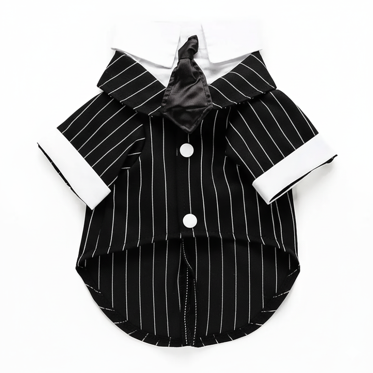 Disfraz para Perro Traje de Boda Negro y Blanco 5