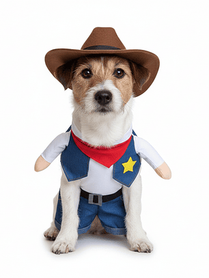 Disfraz para Gato y Perro de Vaquero 