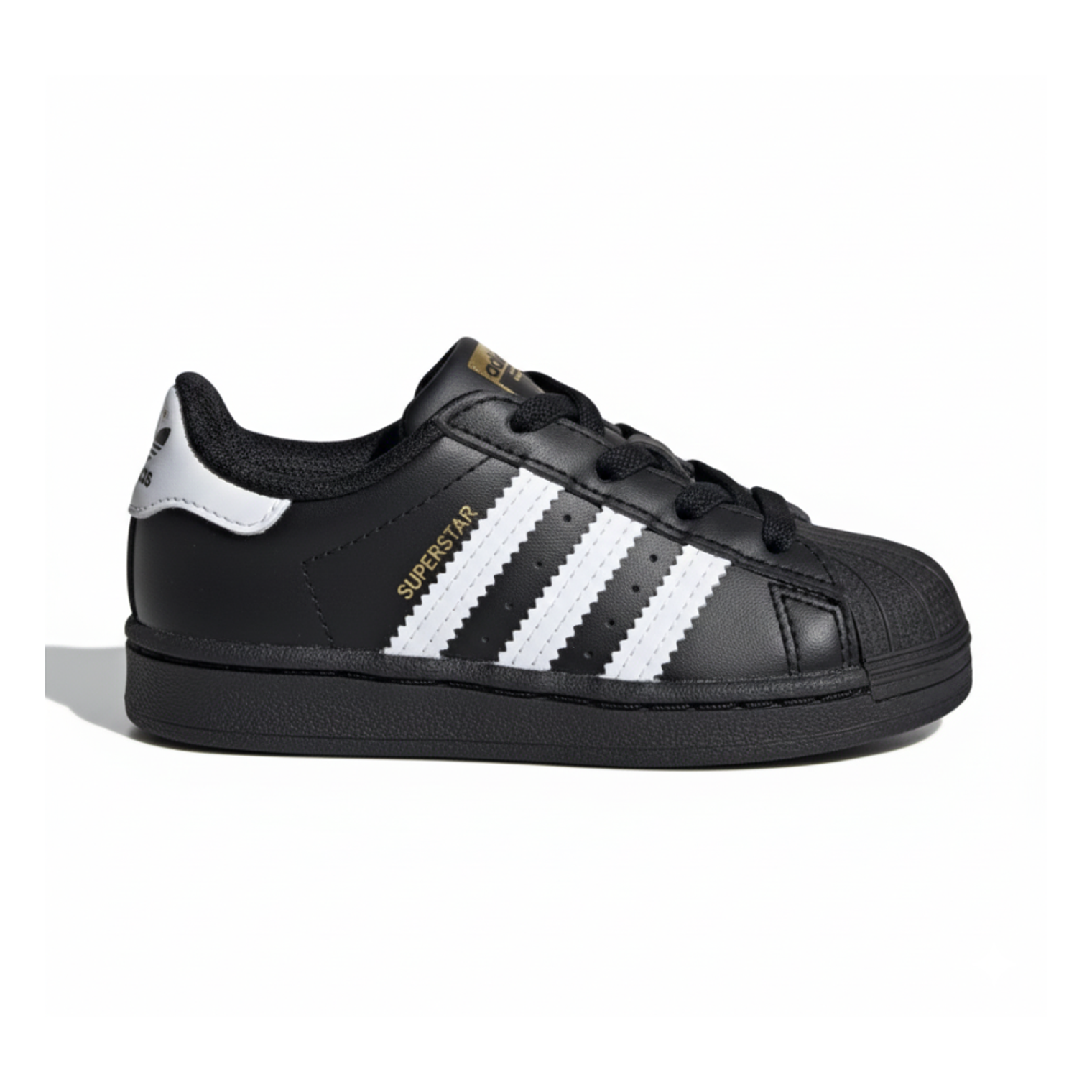 Zapatillas Adidas Superstar EF5396 Original Color Negro Unisex Para Niños Talla 19 2