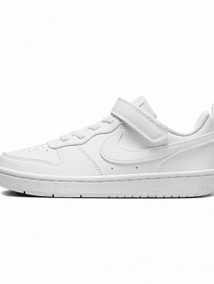 Zapatillas Nike Court Borough Recraft BPV DV5457-106 Color Blanco Para Niños