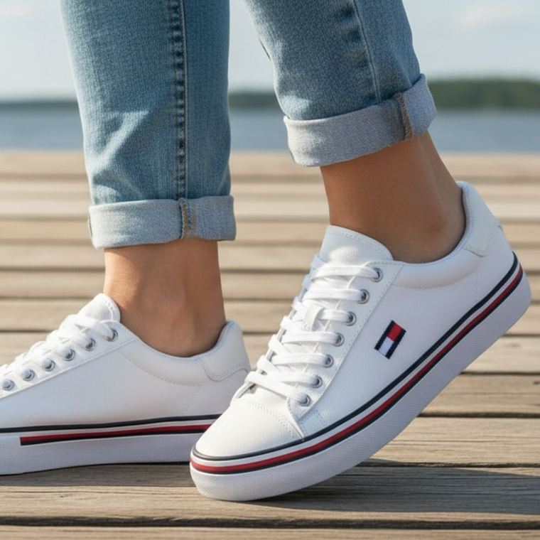 Zapatillas Tommy Hilfiger Fressian Original Color Blanco Unisex 5