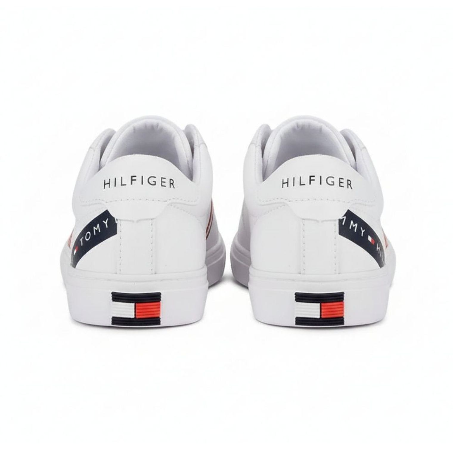 Zapatillas Tommy Hilfiger Lacen Original Color Blanco Y Rojo Unisex 2