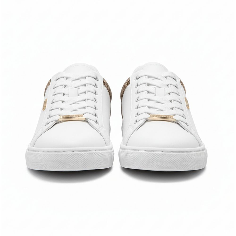 Zapatillas Tommy Hilfiger Lorio Original Color Blanco y Marron Unisex 2