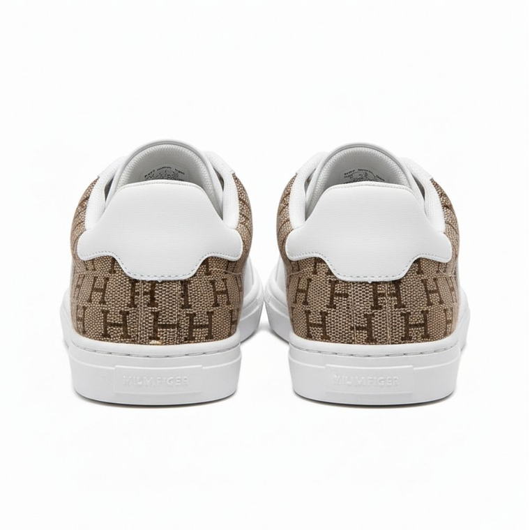 Zapatillas Tommy Hilfiger Lorio Original Color Blanco y Marron Unisex 3