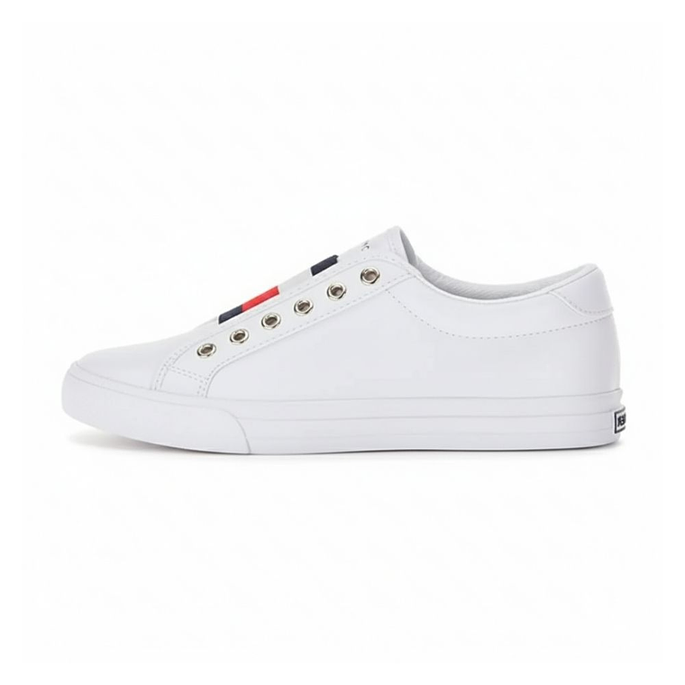 Zapatillas Tommy Hilfiger Laven Original Logo TM Color Blanco  1