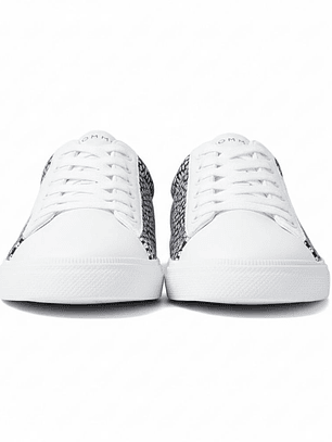 Zapatillas Tommy Hilfiger Lucis Original Color Blanco y Azul Floreado Para Mujer