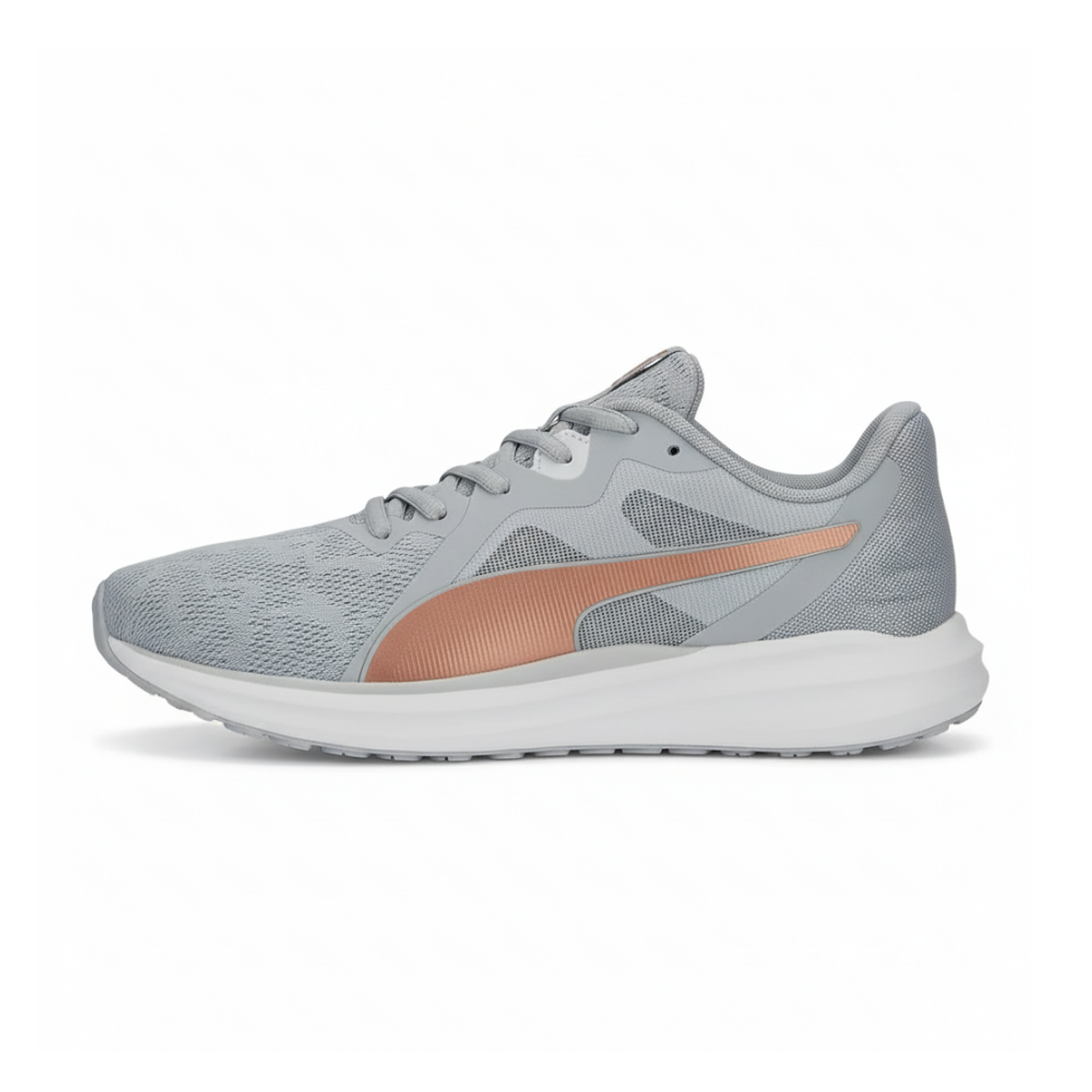 Zapatillas Puma Twitch Runner Metallic 378548 02 Original Color Gris Para Mujer 1