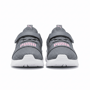 Zapatillas Puma Wired Run Pure AC INF 390849 07 Original Color Gris para Niños