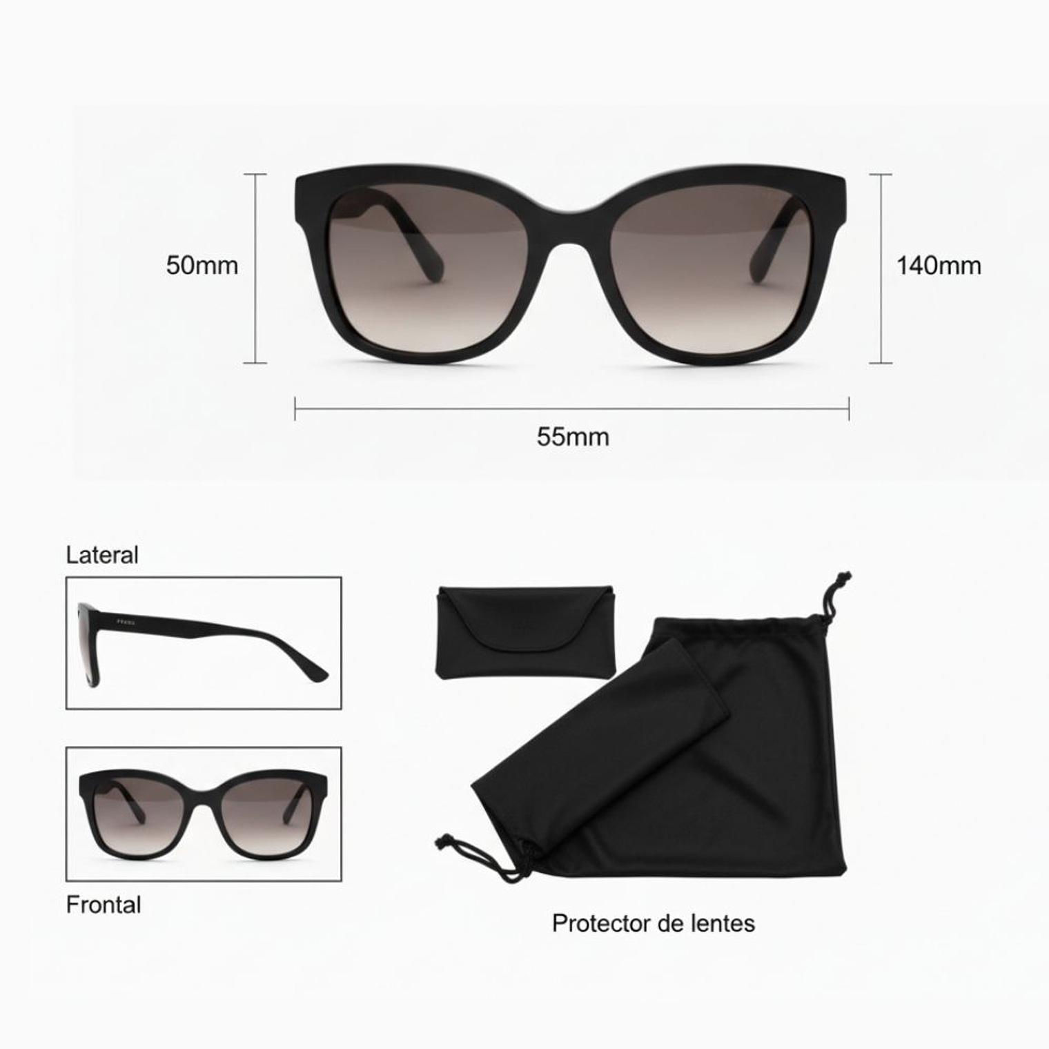 Lentes de Sol Fossil Outlook X82630 55 mm 7