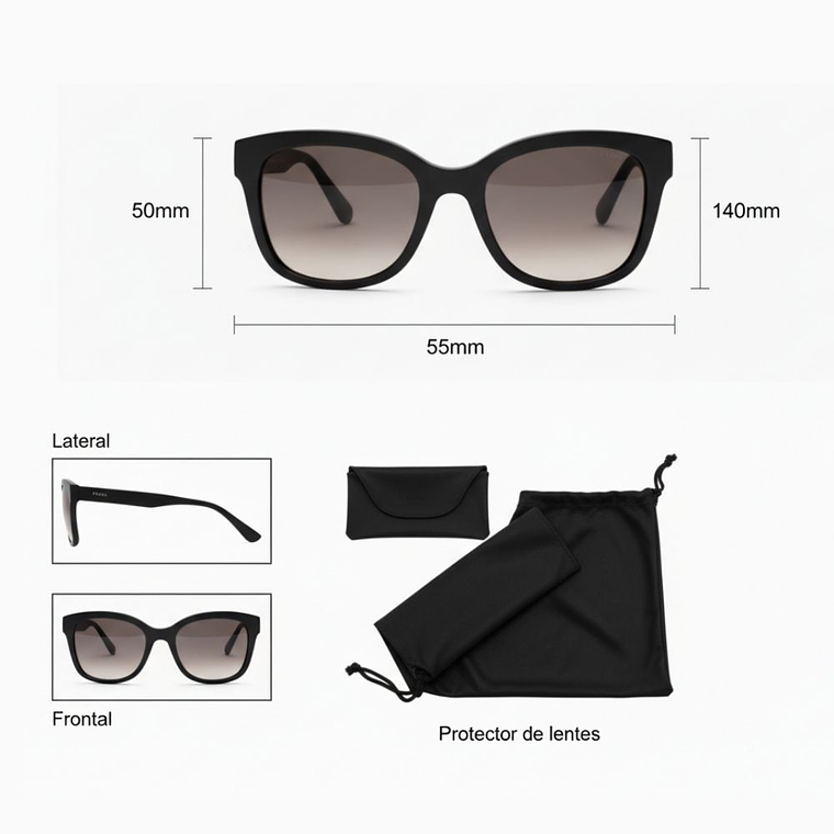 Lentes de Sol Fossil Outlook X82630 55 mm 7