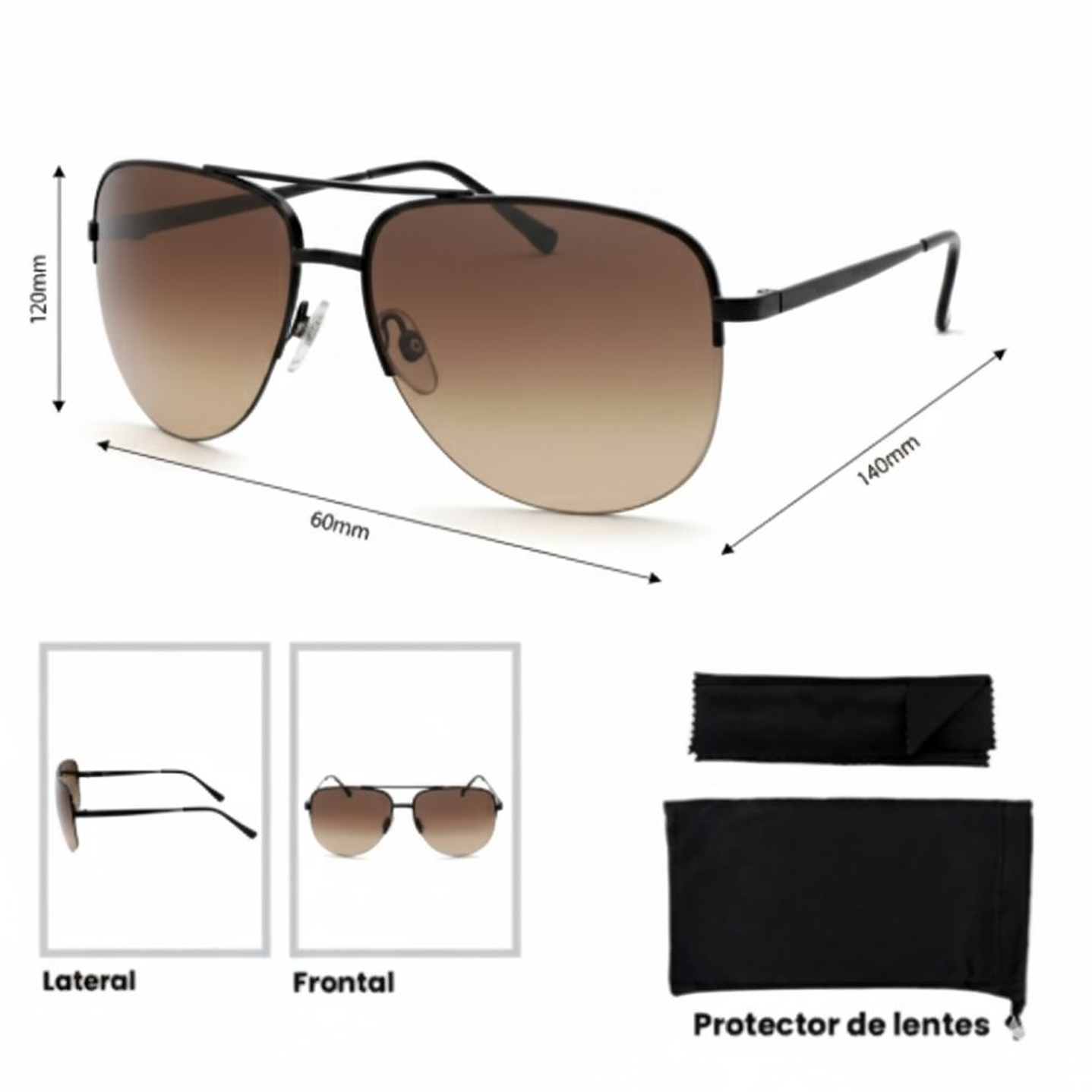 Lentes de Sol Fossil Outlook 66353539 7