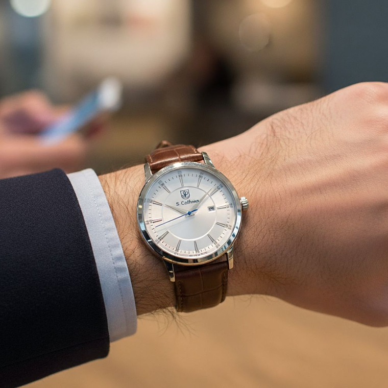 Reloj Analógo S. Coifman Original SC0552 Color Marrón - Blanco para Hombre 2