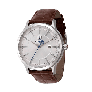 Reloj Analógo S. Coifman Original SC0552 Color Marrón - Blanco para Hombre