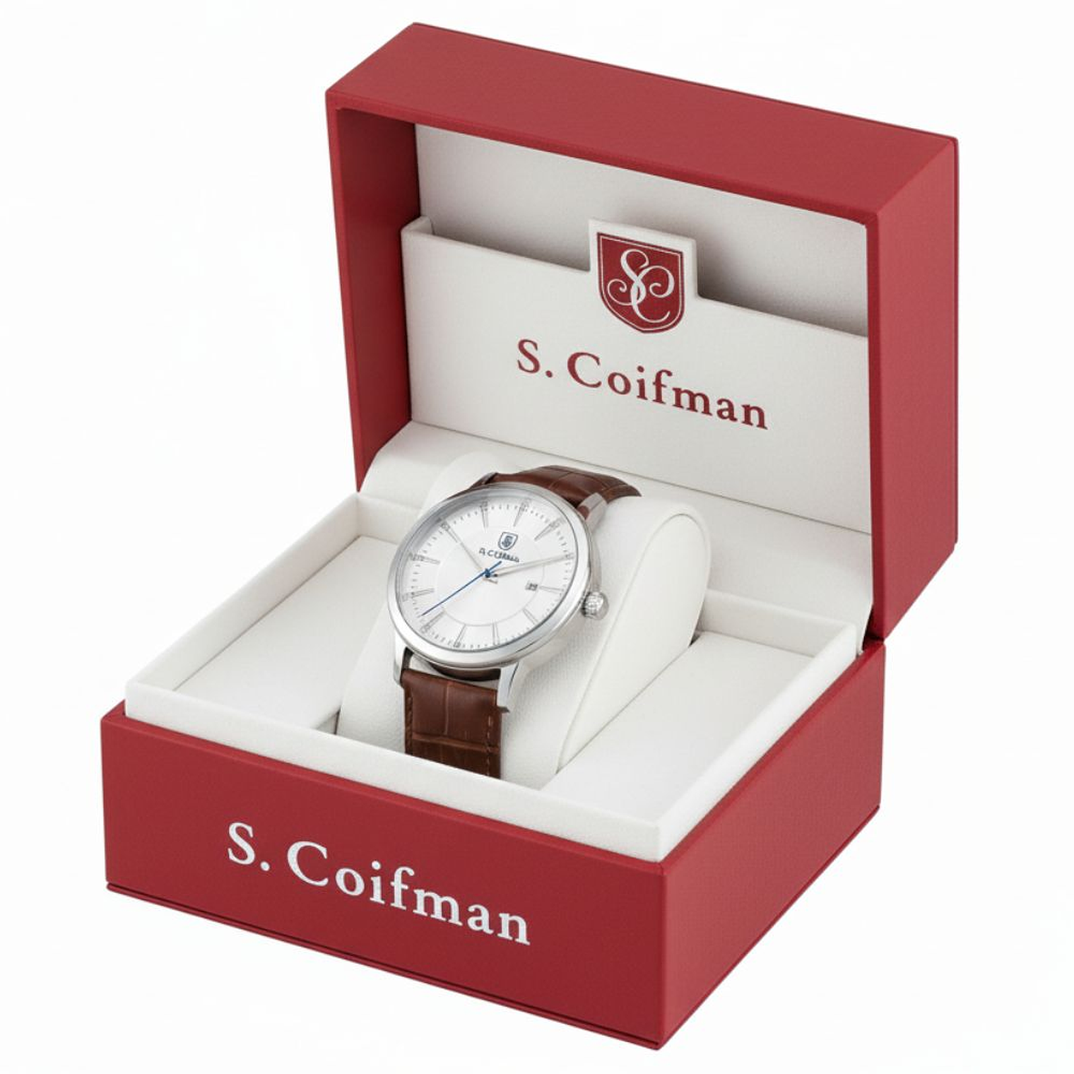 Reloj Analógo S. Coifman Original SC0552 Color Marrón - Blanco para Hombre 4