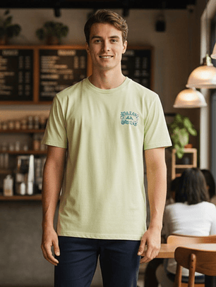 Polo manga corta para Hombre Billabong Worded BL11102111088/ZNH Color Verde Claro