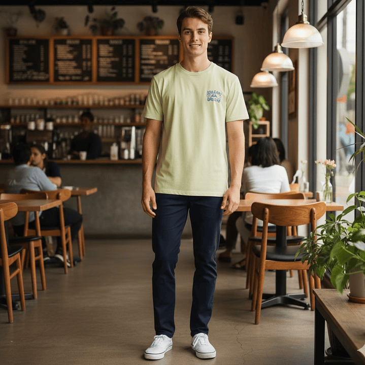 Polo manga corta para Hombre Billabong Worded BL11102111088/ZNH Color Verde Claro 4