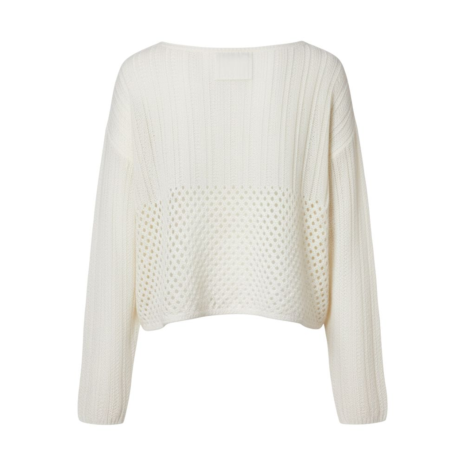 Sueter de punto TRAF Color Blanco Talla M 3