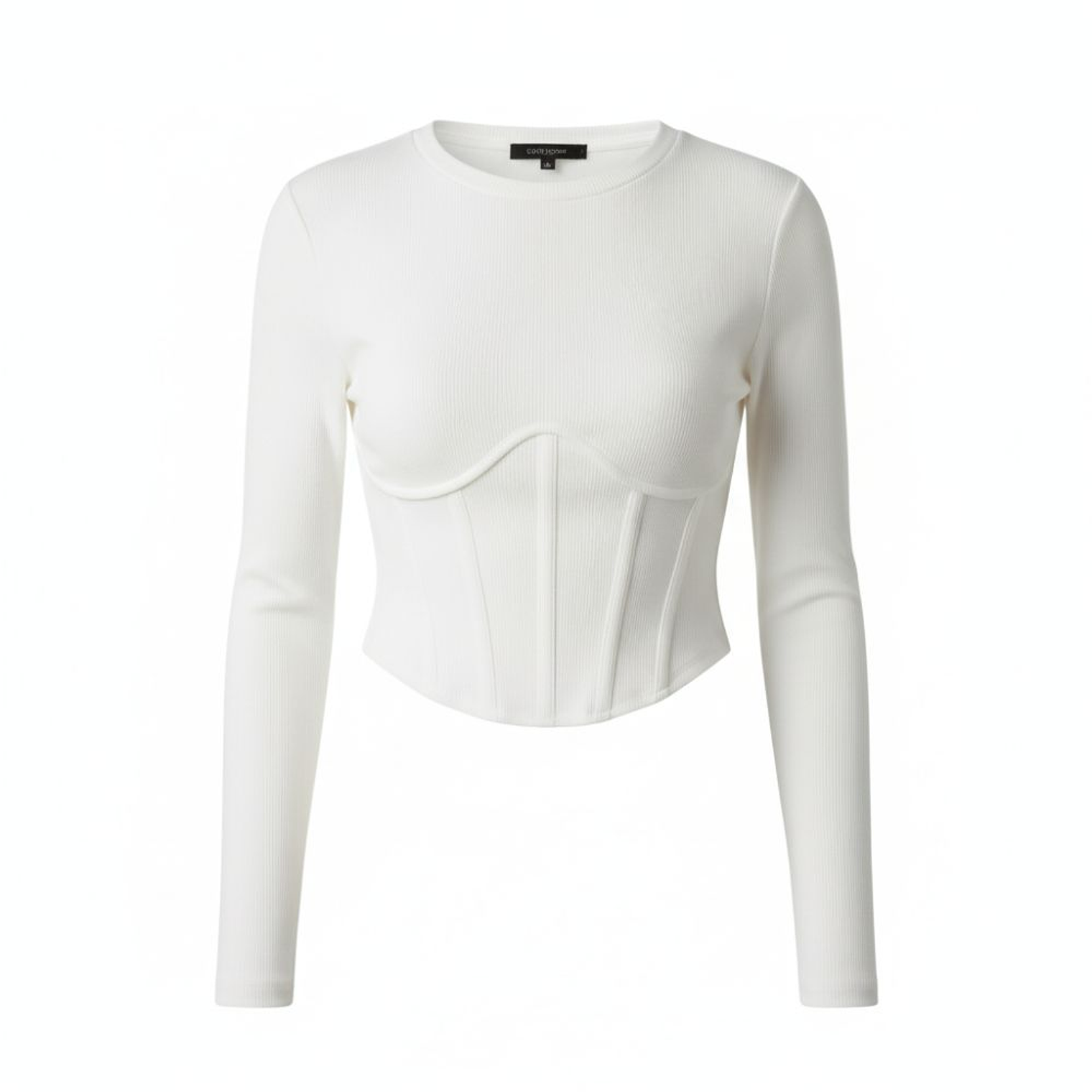 Blusa Manga Larga 4P162 Blanca Tangada Talla M 1