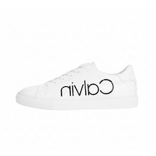 Zapatillas Urbanas Calvin Klein Modelo Cabre Color Blanco con Logo 