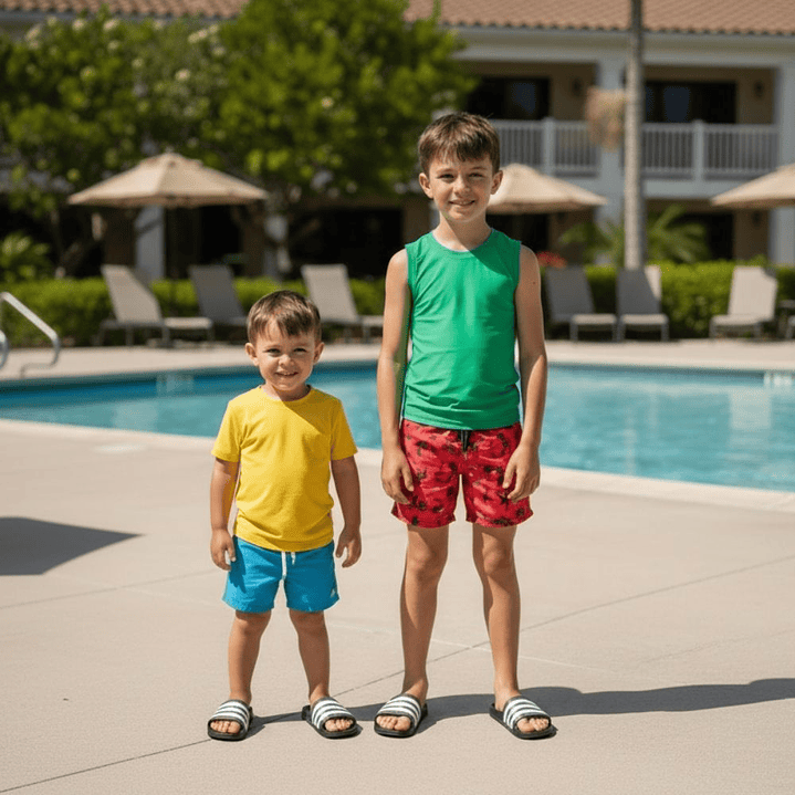 Sandalias Para Niños Adidas Kids Original Adilette Comfort FY8836 Color Negro 5