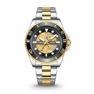 Reloj Análogo Curren KRED371901 8412 Hombre Plata y Dorado