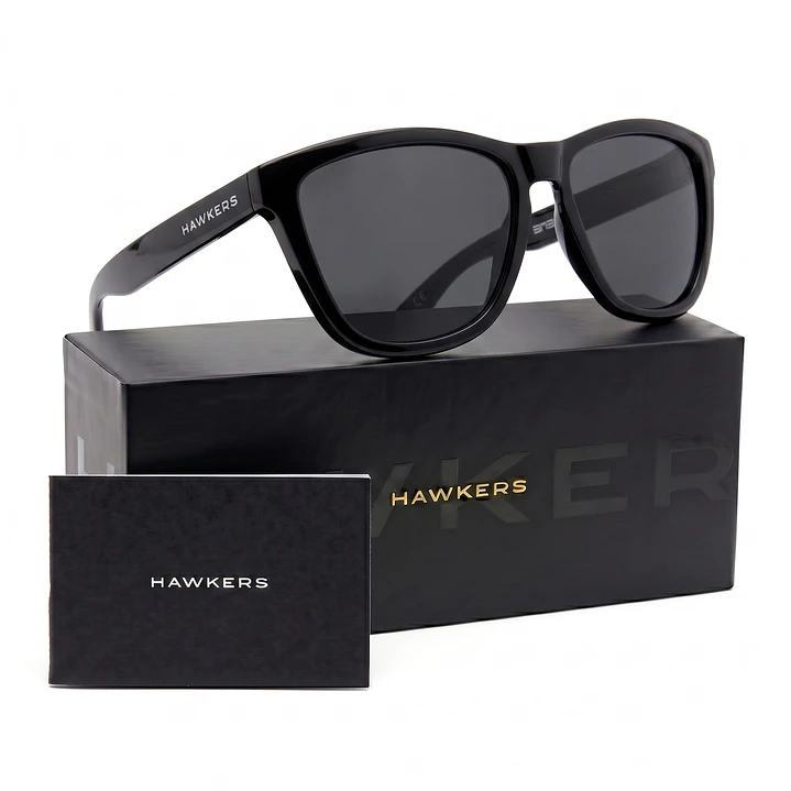 Lentes de Sol Hawkers One OTR23 Negro Brilloso Unisex Talla 54mm 1
