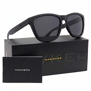 Lentes de Sol Polarizado Hawkers One Raw HONR21BBTP Negro Black Talla 54mm
