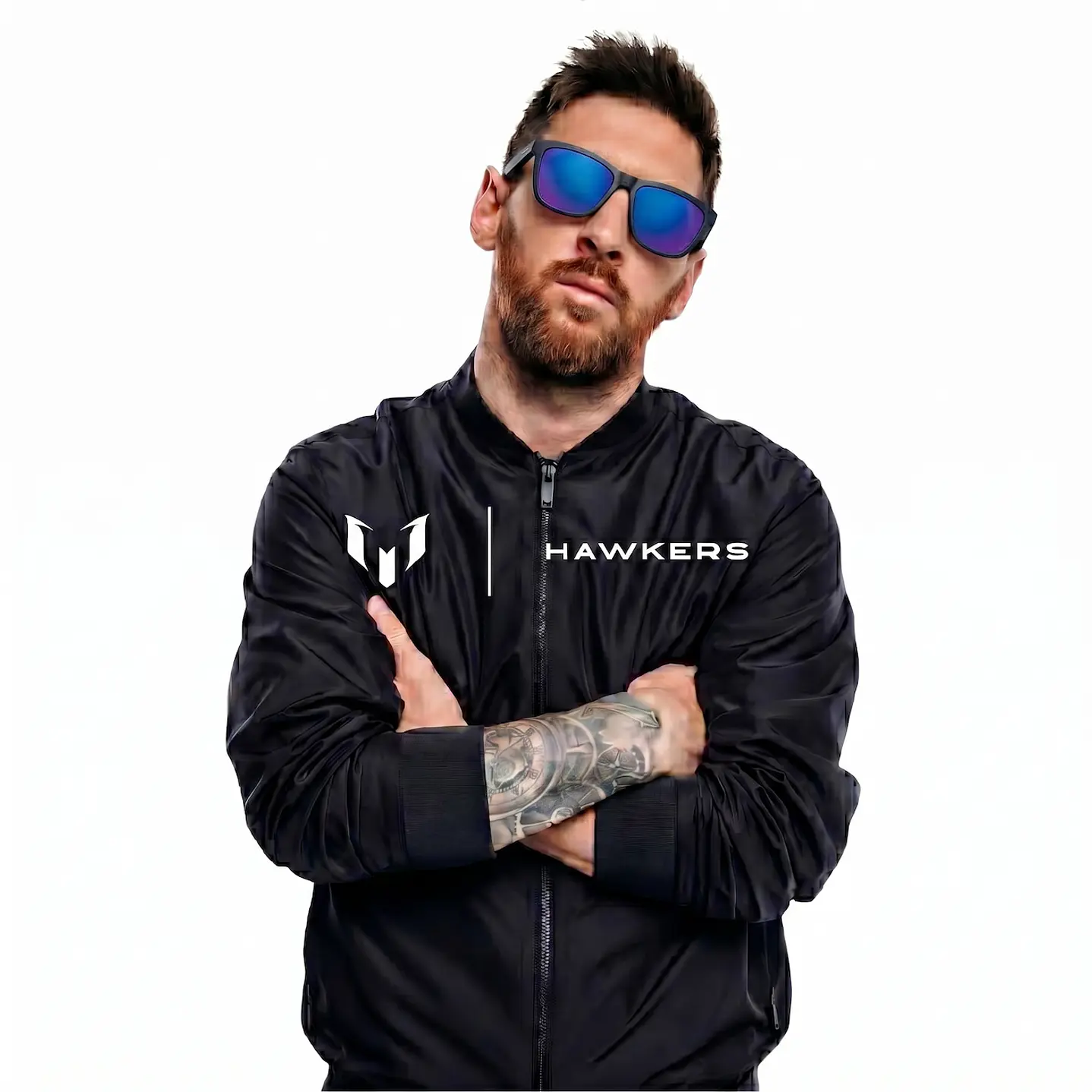 Lentes de Sol Hawkers One Raw HONR21QLT0 Negro Azul Espejado Talla 54mm 2