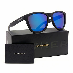 Lentes de Sol Hawkers One Raw HONR21QLT0 Negro Azul Espejado Talla 54mm