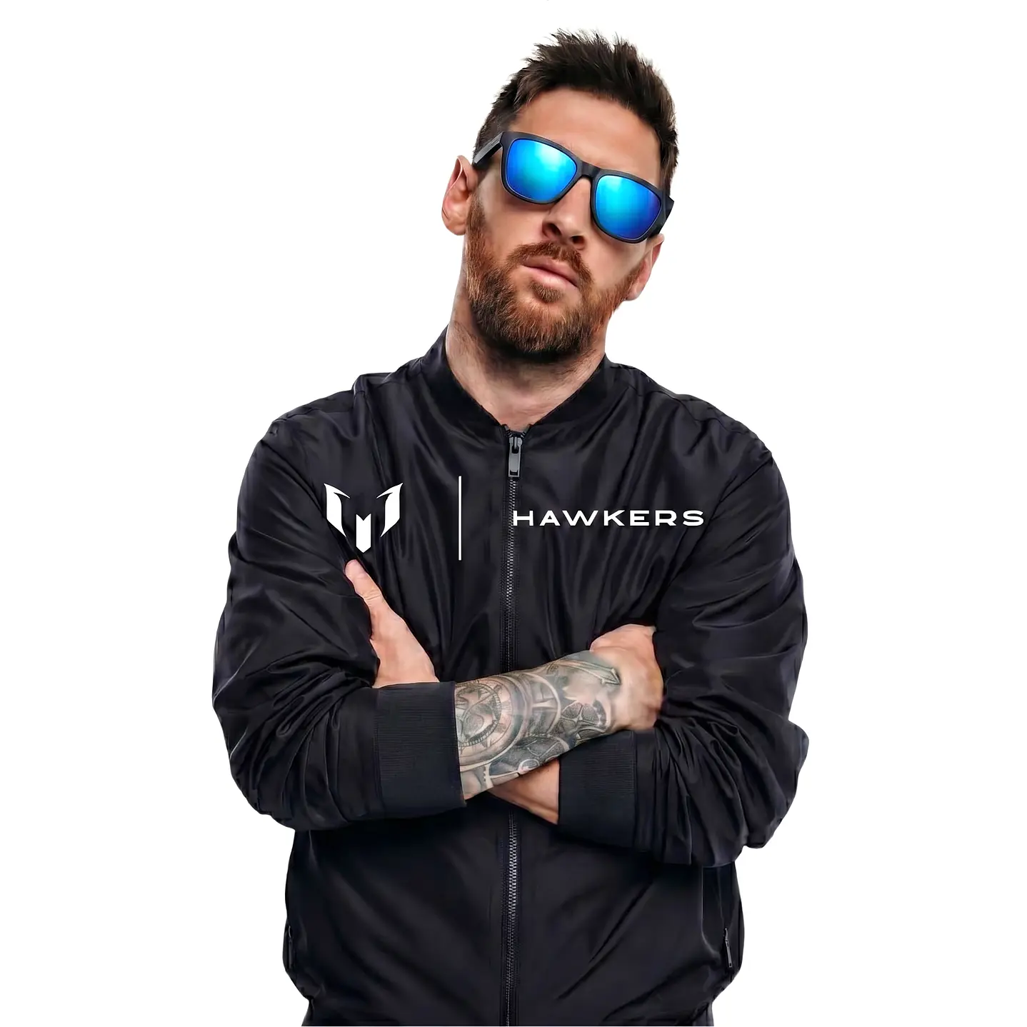 Lentes de Sol Hawkers One Raw HONR21BLT0 Negro Azul Espejado Talla 54mm 2