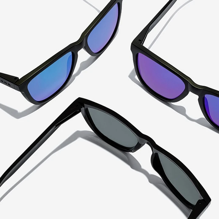 Lentes de Sol Hawkers One Raw HONR21BLT0 Negro Azul Espejado Talla 54mm 6