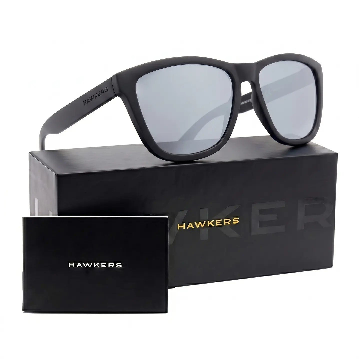 Lentes de Sol Hawkers One O18TR50 Negro Mate Gris Espejado Talla 54mm 1
