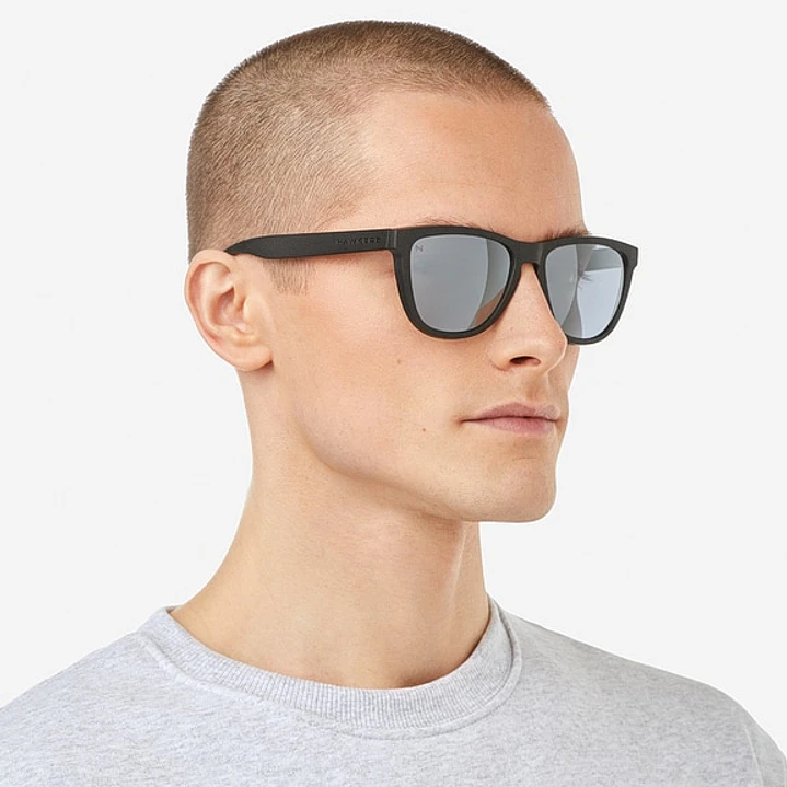 Lentes de Sol Hawkers One O18TR50 Negro Mate Gris Espejado Talla 54mm 5