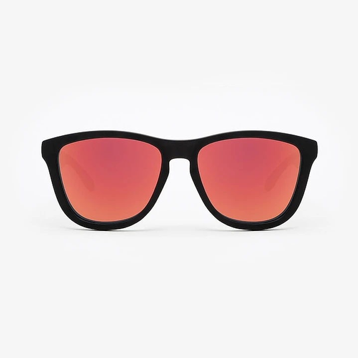 Lentes de Sol Hawkers One OTR48 Negro Mate Rojo Espejado Talla 54mm 6