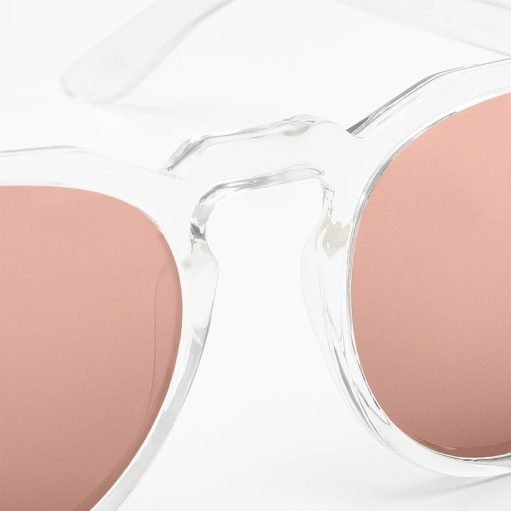Lentes de Sol Hawkers Warwick Blanco Rosado W18TR15 - Talla 51mm 4
