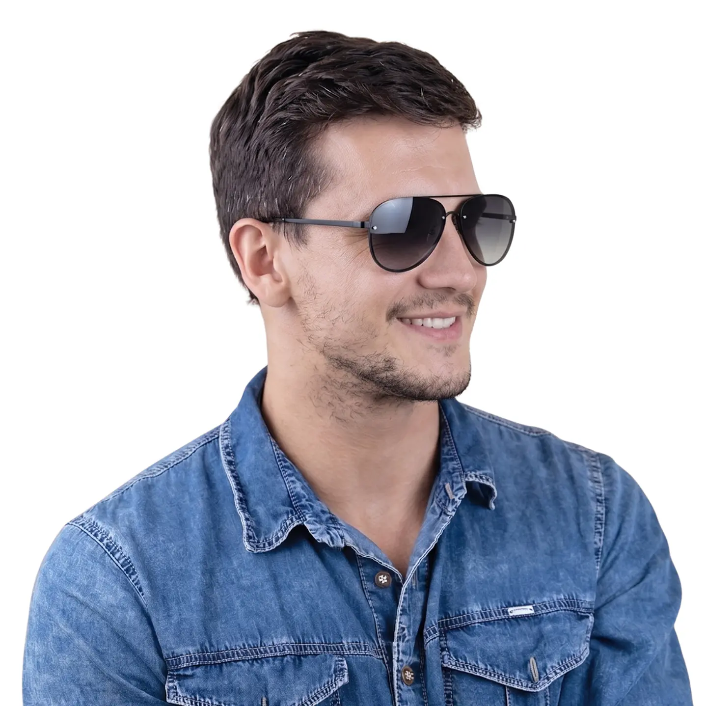 Lentes de Sol Fossil Outlook X82692 Negro Unisex - Talla 50mm 3