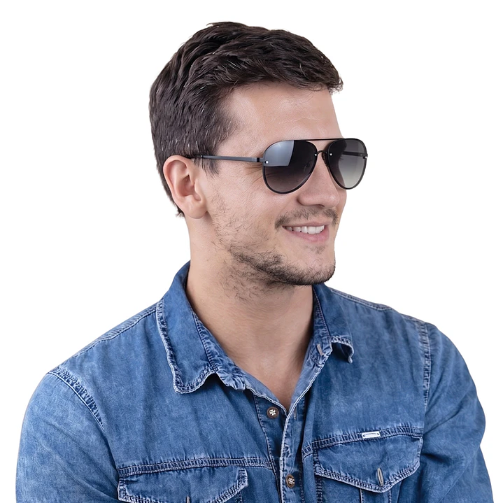 Lentes de Sol Fossil Outlook X82692 Negro Unisex - Talla 50mm 3