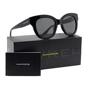 Lentes De Sol Polarizado Hawkers Audrey Neuve Black Grey HANE22BGTP - Talla 51mm