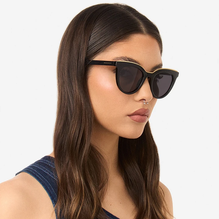 Lentes De Sol Polarizado Hawkers Bella Black Grey HBEL22BGTP - Talla 49mm 3