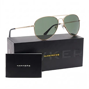 Lentes De Sol Polarizado Hawkers Hawk Gold Brown HHAW22DEMP - Talla 61mm