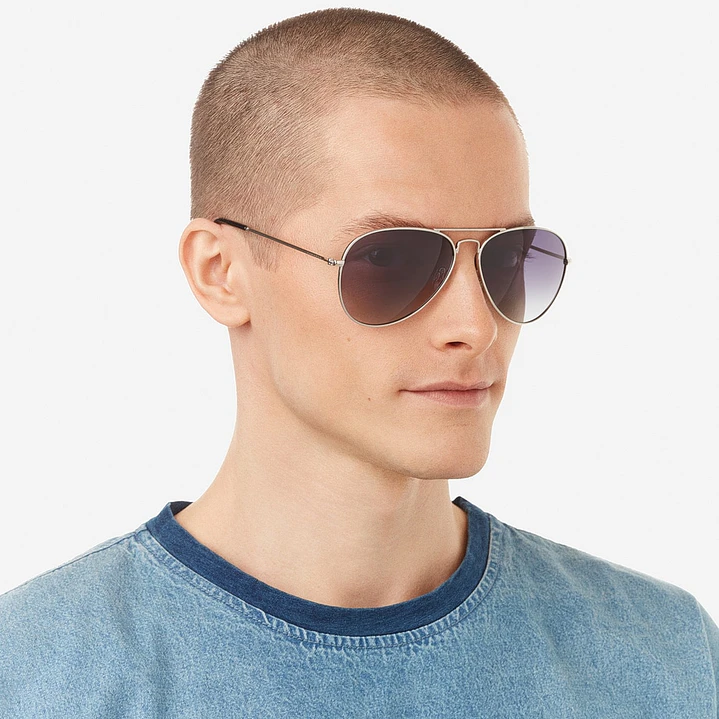 Lentes De Sol Polarizado Hawkers Hawk Silver Grey HHAW22SGMP - Talla 61mm 3