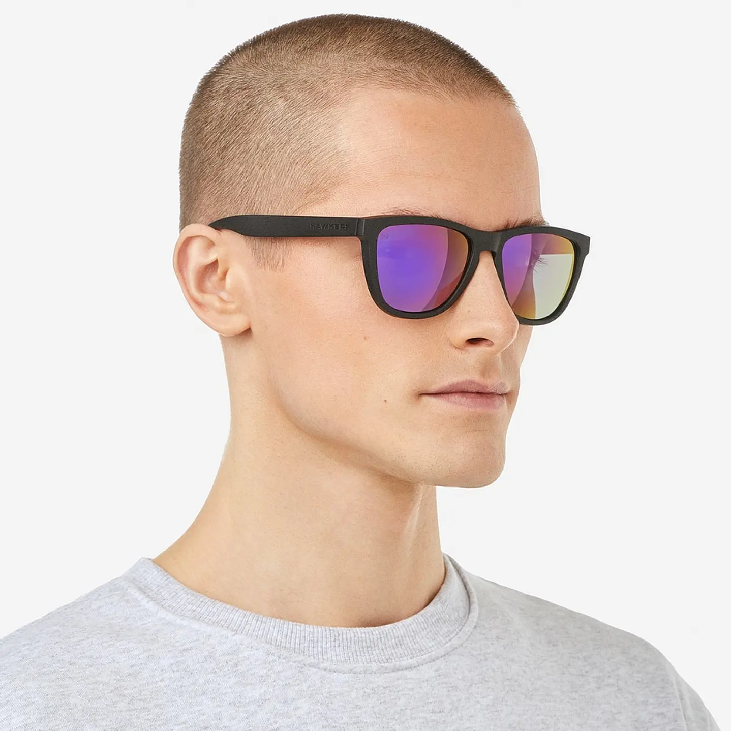 Lentes De Sol Polarizado Hawkers One Raw Black Joker HONR21BPTP - Talla 54mm   2
