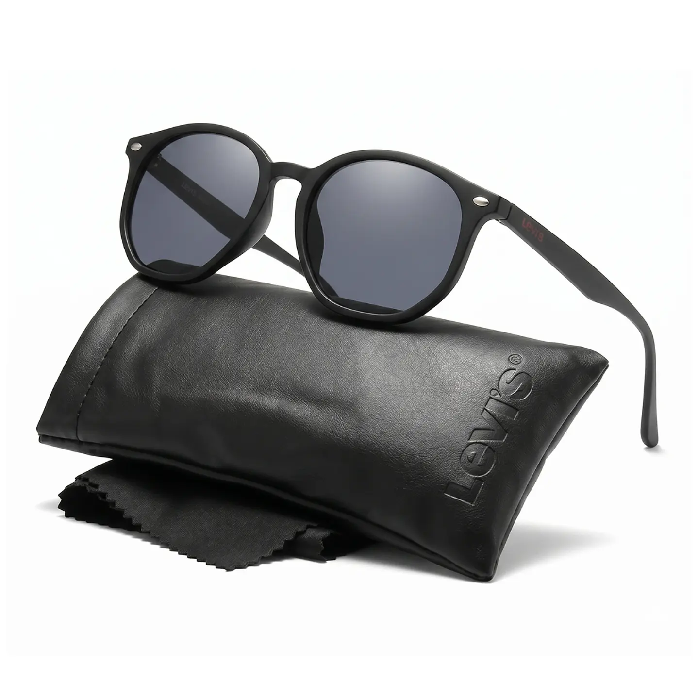Lentes de Sol Levis Outlook X14075 Negro Unisex - Talla 52mm 1