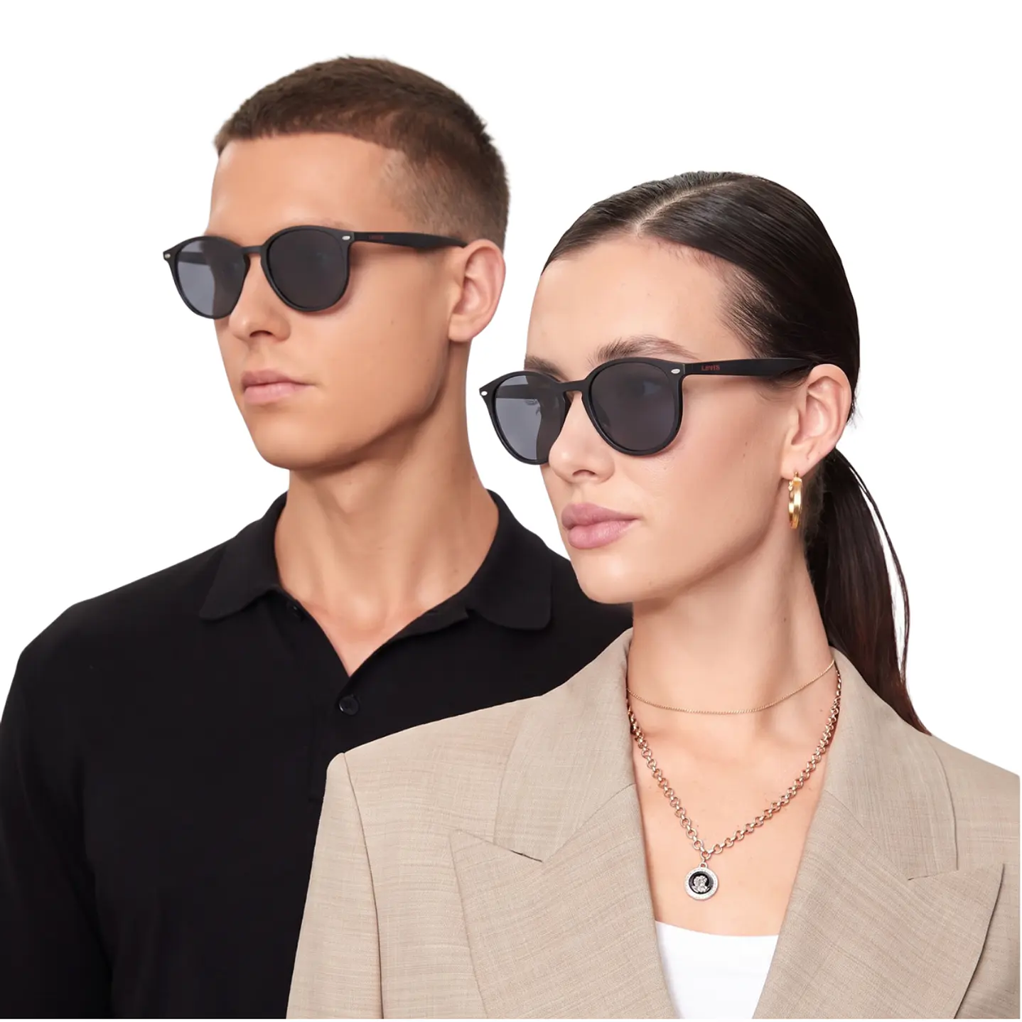 Lentes de Sol Levis Outlook X14075 Negro Unisex - Talla 52mm 2