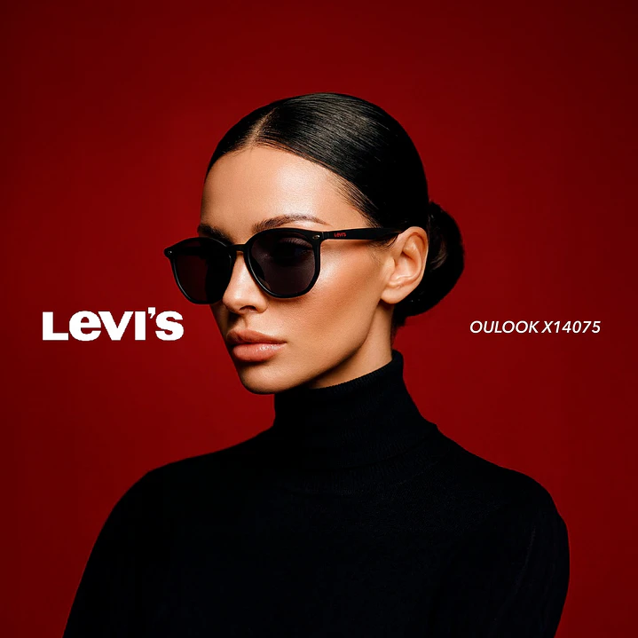 Lentes de Sol Levis Outlook X14075 Negro Unisex - Talla 52mm 7