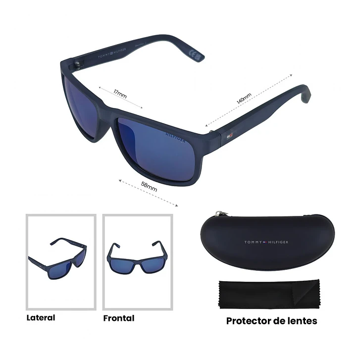 Lentes De Sol Tommy Hilfiger Outlook 66396433 - Talla 58mm 5