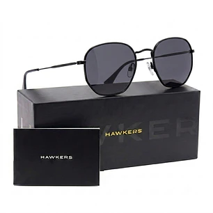 Lentes de Sol Polarizado Hawkers Sixgon Drive - Black Grey HSDR22BGMP - Talla 50mm